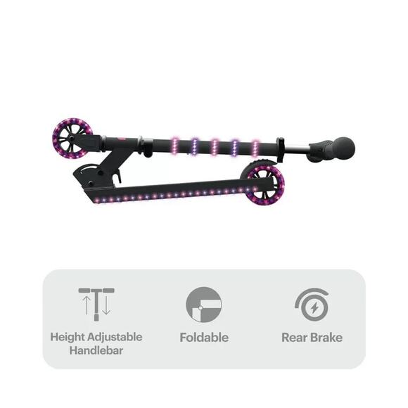 Kids Kick Scooters 150 LED Lights Adjustable Height Lightweight Portable FUN - Picture 5 of 8